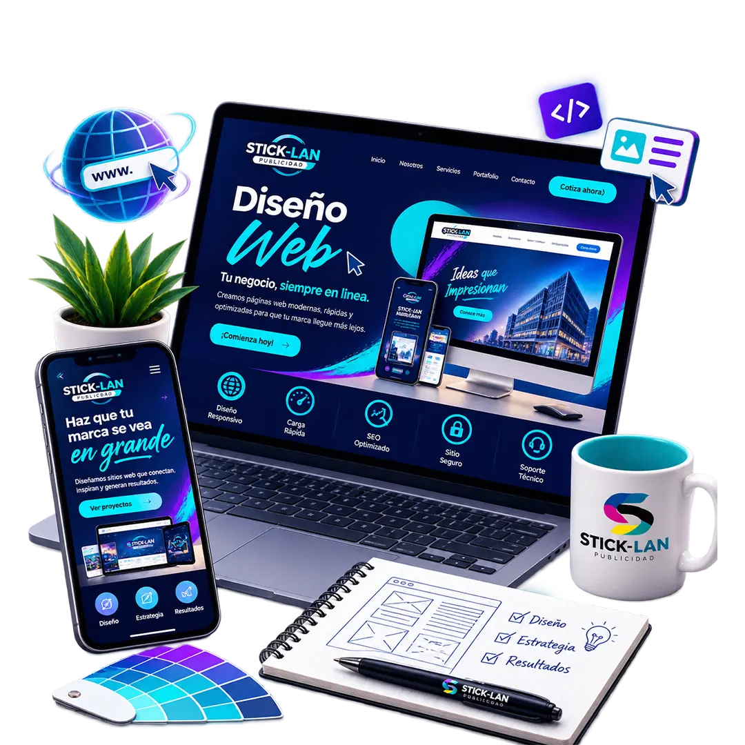 página web pyme publicidad Stick-Lan